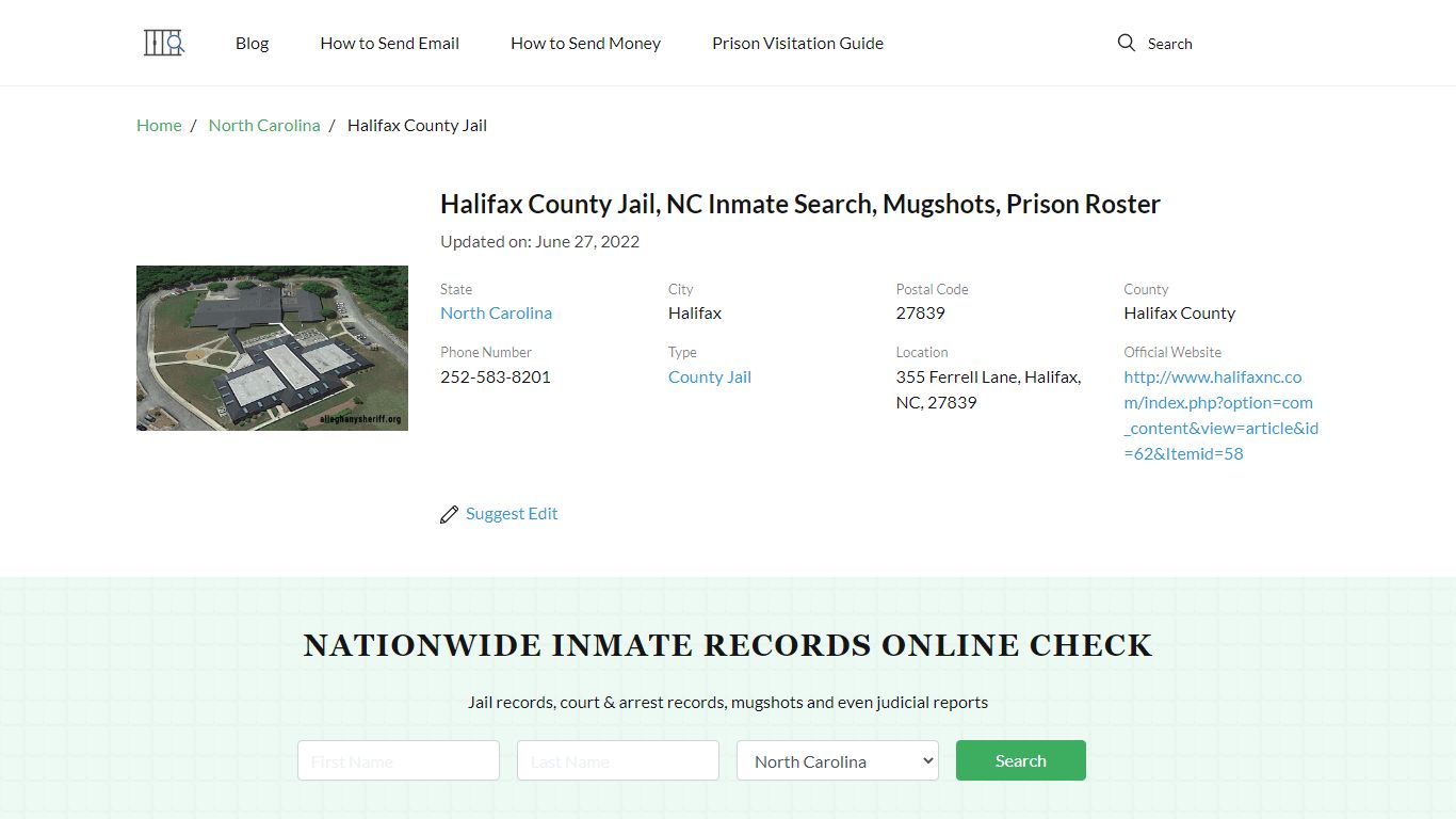 Halifax County Jail, NC Inmate Search, Mugshots, Prison ...